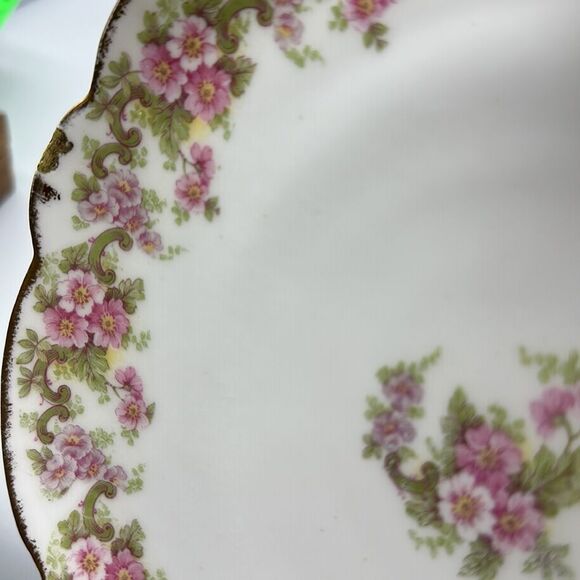 Elite Works vintage gold rimmed floral plate - Picture 6 of 7